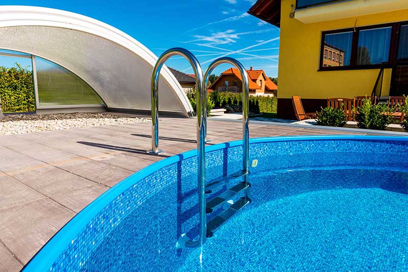 Stålväggspool Ibiza