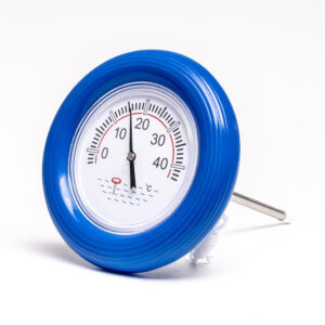 Termometer m/blå ring.