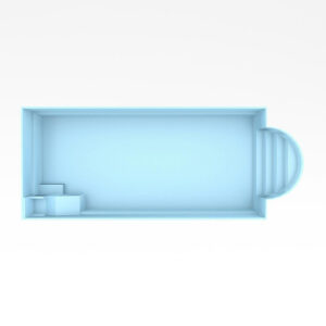 Fiberpool modell Berlin 9,4 x 3,7 x 1,5 m