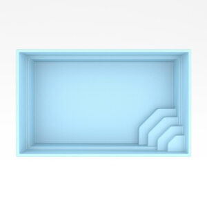 Fiberpool modell Athen 5 x 3 x 1,45 m