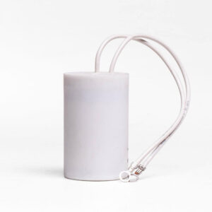 Kondensator 14 uf L 70 mm Ø 35 mm m/2 kabler Til Kripsolpumpe