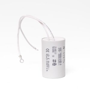 Kondensator 12,5uf  L 60 mm  Ø 35 mm  m.Ledning  Til Kripsolpumpe