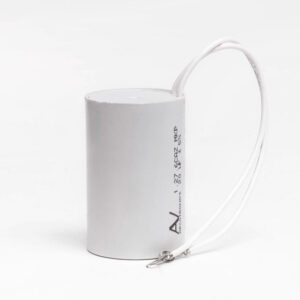 Kondensator 20 uf L 62,5 mm Ø 40 mm m.ledning Til Kripsolpumpe