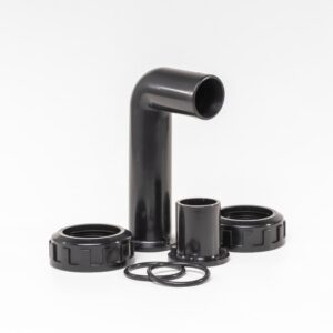 Union sæt f. multiport ventil 1 1/2"  Bilbao filt. vinkel + lige stykke