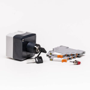 Nøgleboks til udespa monteret på kar