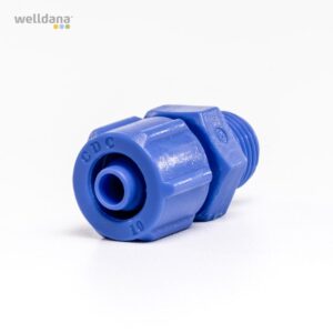 Adapter rak ¼" x 8/10 mm. m/mutter.