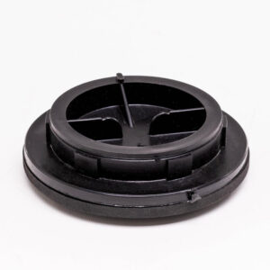 Gevindflange 2 " - sort/top